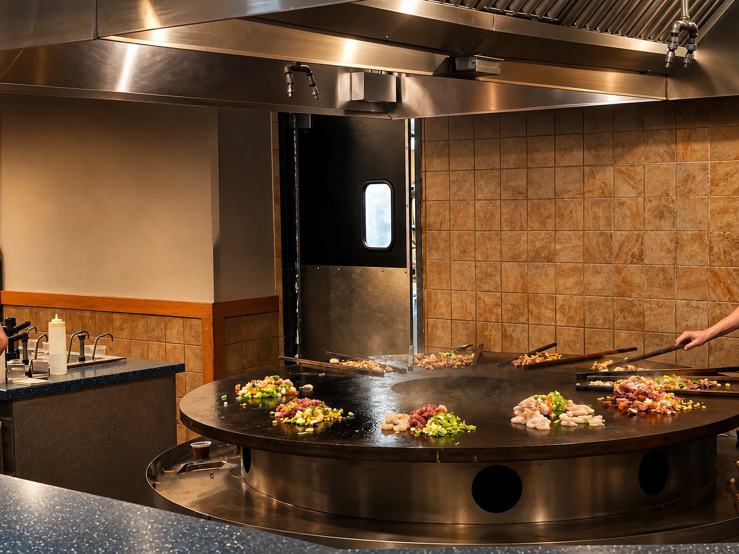 Our custom wok grill